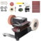 Elektrische Bandschleifmaschine, 350W Mini Bandschleifer mit einstellbarem Winkel, 10 Stück Schleifbänder, 7 einstellbare Geschwindigkeiten, Desktop-Poliermaschine für DIY Holzbearbeitung