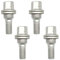 Radschrauben,Radbolzen 4x RADMUTTERN SCHRAUBEN FLACHE SITZ 17MM Hex Fit Verwenden for PEUGEOT 206 308 3008 207 CC SW 508 Fit Verwenden for Citroen Berlingo C3 C5 2011 2012 2013