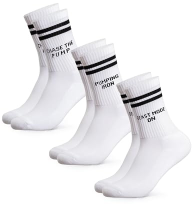 Occulto Herren Fun Statement Tennis Socken 3er Pack (Modell: William) Fitness 39-42
