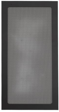 Fafeims 2st PC-fodral Dammnätsfilter PVC Magnetisk Datorfodral Fläkt Dammfilter Fingerskyddande Design för Strömförsörjning Fläktventil Lätt Att (Svart)