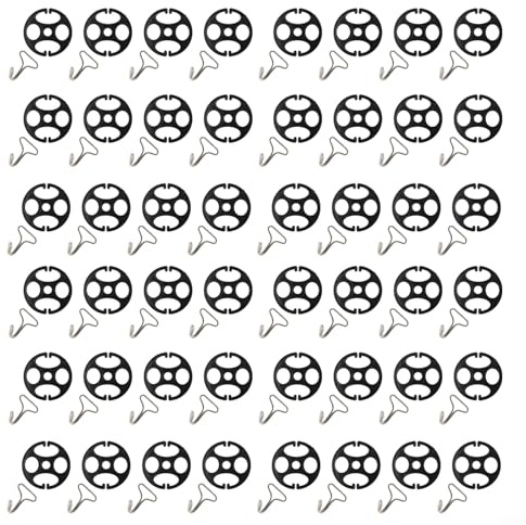 48Pcs Car Seat Cover Fixing Clips and Hooks Set with Metal and Plastic Materials Designed for Secure Locking