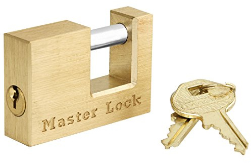 Master Lock 605DAT Shackle 15/16 Length x 7/16 Inner Width, 2 Body Width, Solid Brass Coupler Lock