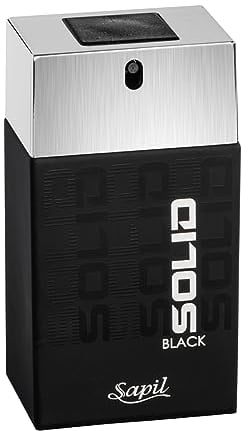 Sapil Solid Black for Men Eau de Toilette, 100 ml