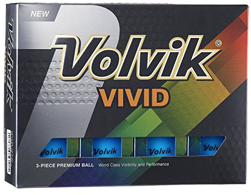 Volvik Vivid Golf Bälle, Unisex, VV0000180, blau, One Dozen