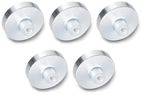 Ganter Normelemente | Haltemagnete mit Innengewinde - GN 50.2-HF-13-M3 | Magnetwerkstoff Hartferrit | 5 Stück