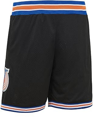 CNALLAR Herren Basketball Shorts Space Movie Basketball Shorts Weiß/Schwarz, Schwarz, Mittel