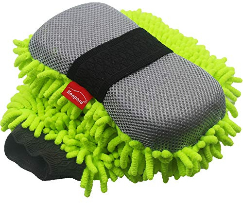 Konpard Ultimate Autowaschhandschuh, Premium-Chenille-Mikrofaser-Waschhandschuh, Waschschwamm, Waschhandschuh, fusselfrei, kratzfrei, 2 Stück