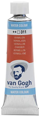 Van Gogh Aquarellfarbe, 10ml Tube, Zinnoberrot 311