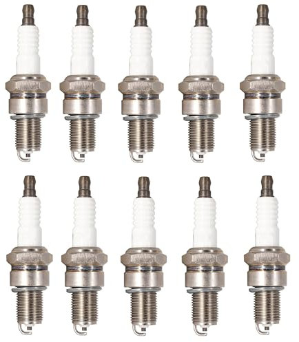 Hippotech Pack of 10 Spark Plug Fits for Honda GX120 GX160 GX200 GX240 GX270 GX340 GX390 Engine Lawn Mower