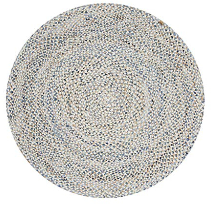 Rugs Handgemachter runder Teppich aus Jute, 100 cm modernes neues Sitzkissen im chinesischen Stil
