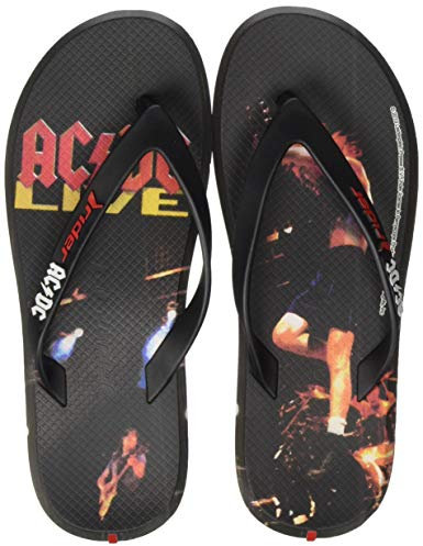 Rider Unisex-Erwachsene ACDC Thong Ad Zehentrenner, Mehrfarbig (Black/Red 9335.0)