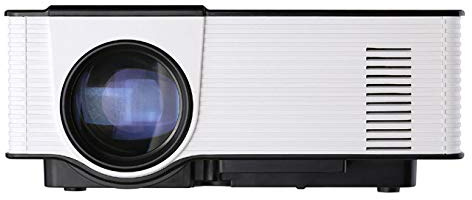 CGOLDENWALL Mini-Projektor, 1920 x 1080P, tragbarer Filmprojektor mit 50.000 Stunden LED-Lampe, kompatibel mit TV-Stick, HDMI, VGA, TF, AV und USB, zum Anschauen von Filmen, Heimunterhaltung (schwarz