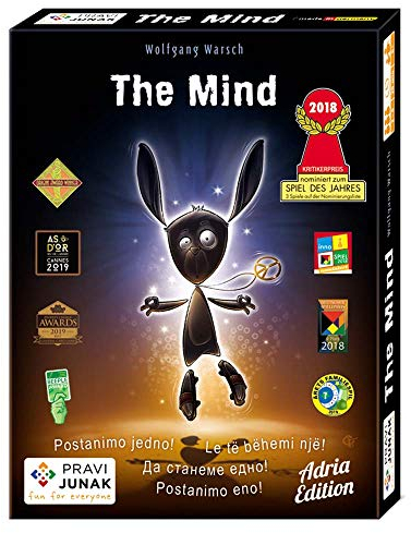 Pravi Junak The Mind Adria Edition - Fun Exciting Unique Cooperative Card Game for Quality Family Time - Challenging and Fun - 20 min, Ages 8+, 2-4 Players, 120 Cards