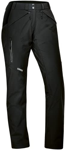 Uvex ADA 17505 Outdoorhose - Frauen-Regenhose mit Mesh-Futter - Schwarz - 42