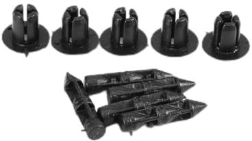 Yctze - Kit de retenedor de 100 piezas de 6 mm, remaches para coche, remaches para carenado de motocicleta, clips (negro) remaches plastico moto