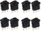 AOICRIE 8 Stück 12V Schalter, 3Pin 20A 12 Volt Kleiner Schalter Autoschalter 4 Farbe Led Wippschalter Auto Lichtschalter, DC Wippschalter Runder Automotive Beleuchteter Schalter Ein Aus Kippschalter