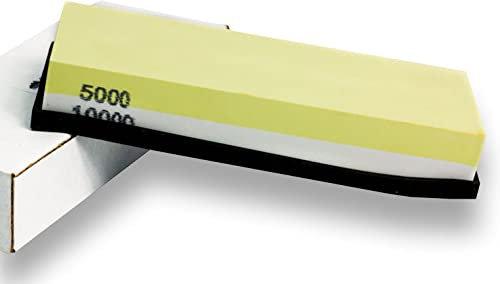 Sehr feiner Schleifstein für Messer mit 2 Körnungen/Toishi [ Körnung 5000 & 10000 ] Schärfstein/Wetzstein/Whetstone for Knifes / 180x60x25mm