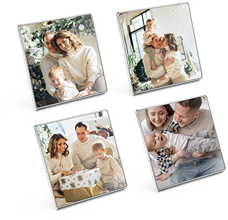 ACBungji 4/6 Stücke Kühlschrankmagnete Magnet Bilderrahmen Kühlschrank Fotorahmen Fotomagnete Liebe Süße Deko Personalisierte Geschenke für Freunde Familie
