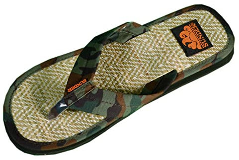 Sundek Tongs avec paille homme Flip Flop AM407, Camo vert, 40 EU