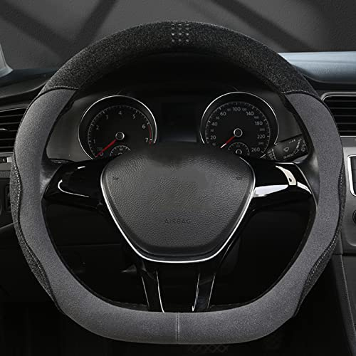 Für Nissan Qashqai J11, für Nissan X Trail T32, für Kia Optima K5, D-Form Auto Lenkradbezug Wildleder Rindsleder