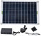Solarenergie-Wasserpumpe, Set für Solarbrunnen 50 W, Panel 800 L/h 12 V, bürstenlose DC-Stromversorgung, geräuscharm, mit Kabel für die Wasserzirkulation im Garten