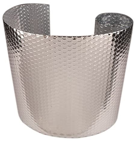 ZAURBA Plaque D'isolation Thermique Multi-usages, Rouleau Auto-adhesif Aluminium, Feuille D'ingénierie Roulea, Film de Toiture avec Membrane Anti-Vapeur Revêtement Aluminium (Size : 1x4m)