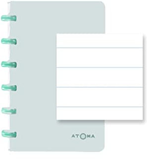 ATOMA Notizbuchsystem - Smooth - A6 - blau - Liniert