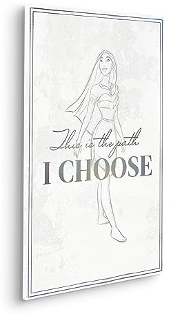 Disney Keilrahmenbild im Echtholzrahmen - Pocahontas Your Choice - Größe 40 x 60 cm - Kinderzimmer, Leinwandbild, Wandbild