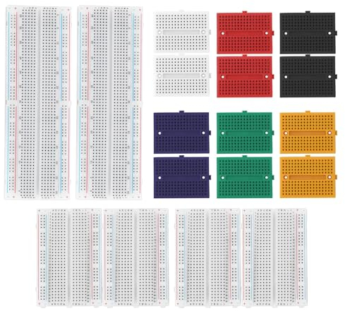 LT Easiyl 1 Set Kit de Planche à Pain Breadboard Kit Planche à Pain sans Soudure 170/400/830 Points Breadboard Remplacement pour Le Prototypage Électronique