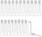 20Pcs 2ml Empty Perfume Sample Bottles Essential Oil Test Tube Bottle Mini Glass Refillable Sample Vial Containers for Aromatherapy, Fragrance and Liquid - White cap