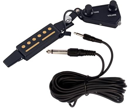 SUPVOX De Guitarra Clásica Amplificador Transductor Bajo Ruido Control Volumen Accesorios