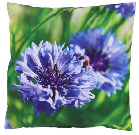 Esschert Design Kissen Outdoor S Blaue Kornblume