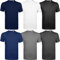 Men's 6 Pack Assorted Crew Neck Short Sleeve T-Shirt Blank Tee in Multi-Top Colors, Perfect for Holiday Shirts, Plain T-Shirt Gift Set, Pack of 6 Assorted, M