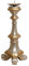 Biscottini Kerzenständer Holz 40 x 19 x 19 cm - Kerzenhalter Holz - Kerzenhalter Silber Made in Italy - Shabby Kerzenständer - Tischkerzenhalter