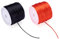 Cheriswelry Lot de 2 rouleaux de fil en nylon satiné pour la fabrication de bijoux - Queue de rattail Kumihimo, nœud chinois - Rouge et noir - 30 m - 1 mm