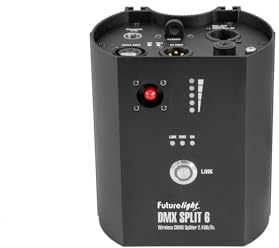 FUTURELIGHT DMX Split 6 Splitter CRMX | 6-facher Splitter und DMX-Funkempfänger (2,4 GHz) zur Truss- & Wandmontage