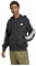 adidas Herren Essentials 3-Stripes Fleece Hoodie Kapuzenpullover, Schwarz, 3XL