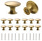 12 pomos de armario vintage, Tiradores de Muebles Redondos de 30 mm, manijas de armario de cocina de latón antiguo, Mango de Armario con Tornillos para Gabinete, Cajones, Cocina, Baño
