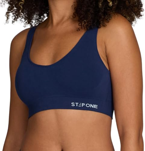 STEP ONE Smoothfit Bra. Ultra-Soft Women's Everyday Bra, Lifts & Supports and Feels Invisible on, Breathable Bamboo Moisture Wicking with Removable Cups