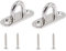 FONDOTIN 2 Set Ganci per Montaggio a Parete per Amaca saccone da Boxe Hammock Ventilatore plafoniera Conferenza Ganci per Amaca Ganci da Parete per Amaca Acciaio Inossidabile 304 Silver