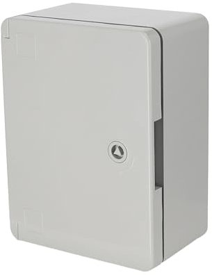 Coffret Électrique Étanche IP65 330x250x140 mm Gris - Boîtier de Distribution Électrique en ABS avec Plaque de Montage Galvanisée - Installation Murale pour Extérieur, Garage, Atelier - Horoz Electric