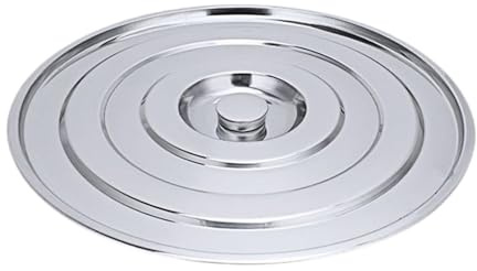 AWHAO Edelstahl Topfdeckel mit, Ersatzdeckel für Kochtöpfe, Grill, Küche, Camping, 45 cm