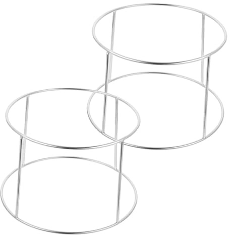 GETAJGHSD Présentoir Double Couche 2 Pièces pour Fruits de Mer en Acier Inoxydable, Support Plateau Fruits Mer Pratique pour Buffet