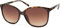 styleBREAKER Damen Oversize Sonnenbrille mit ovalen Gläsern | Kunststoffrahmen im Retro Style mit UV400 Schutz | Verlaufstönung & großes Sichtfeld, Gestell Braun Demi/Glas Braun Verlauf