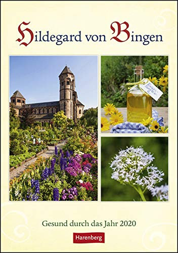 Hildegard von Bingen - Gesund durch das Jahr - Kalender 2019 - Harenberg-Verlag - Wochenkalendarium - 53 Blatt mit Zitaten, Rezepten und Platz für Eintragungen - Wandkalender - 25 cm x 35,5 cm