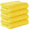 StickandShine 4er SET Premium Frottee Badetuch 100x150 cm in gelb in 500g/m² aus 100% Baumwolle