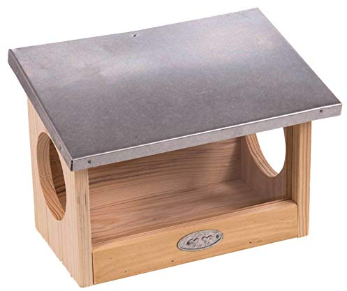 SIDCO Eichhörnchenhaus Kobel Eichhörnchenkobel Nistkasten Futterhaus XL Haus Holz