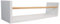 Henor Estante en U con Barra Montesosori, Madera 80 x 16 x 16 Cm. Blanco y Barra Pino Natural