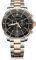 Victorinox Herren-Uhr Maverick Chronograph, Herren-Armbanduhr, analog, Quarz, Wasserdicht, Gehäuse-Ø 43 mm, Armband 21 mm, 191 g, Schwarz/Silber/Roségold