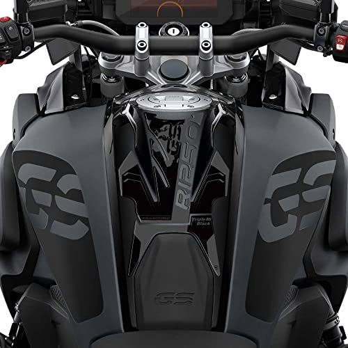 labelbike - 3D Harz Tankpad Aufkleber Motorradtank Dekoration und Schutz Kompatibel mit BMW R 1250 GS Triple Black 2021-2023